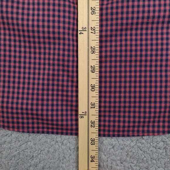 Jos A Bank Shirt Mens Large Blue Red Plaid Button Down‎ Executive Collection - Picture 14 of 15